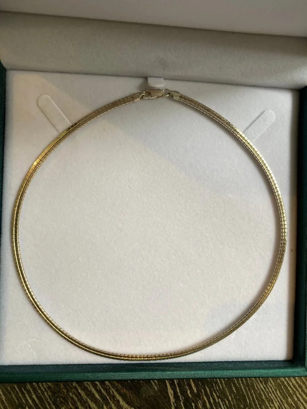 Vintage Michael Hill Omega Choker Necklace 925 Sterling Silver Jewelry 4mm 16" L - Picture 4 of 8